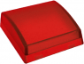 Pushbutton, illuminable, waistband square, red, mounting Ø 22 mm, ZBC4