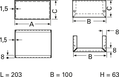 334.18 SCHW./SILBER Teko General Purpose Enclosures Image 2