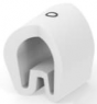 PVC cable maker, imprint "0", (L) 6 mm, max. bundle Ø 12.7 mm, white, EC1584-000