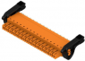 Socket header, 16 pole, pitch 3.81 mm, straight, orange, 2442740000