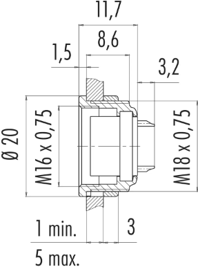 09 0332 00 12 binder Other Circular Connectors Image 2