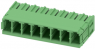 Pin header, 8 pole, pitch 7.62 mm, straight, green, 1720521