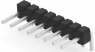 Pin header, 8 pole, pitch 2.54 mm, angled, black, 5-103329-8