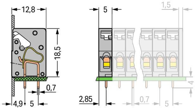 741-904 WAGO PCB Terminal Blocks Image 2