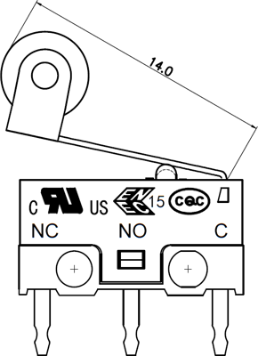 DGG3-E7RD ZF Switches and Sensors Snap Action Switches Image 2