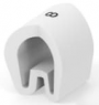 PVC cable maker, imprint "8", (L) 6 mm, max. bundle Ø 12.7 mm, white, EC1592-000