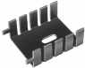 Finger shaped heatsink, 33.8 x 25.4 x 12.7 mm, 20 K/W, black anodized