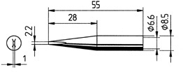 0842KD/10 Ersa Soldering tips, desoldering tips and hot air nozzles Image 2