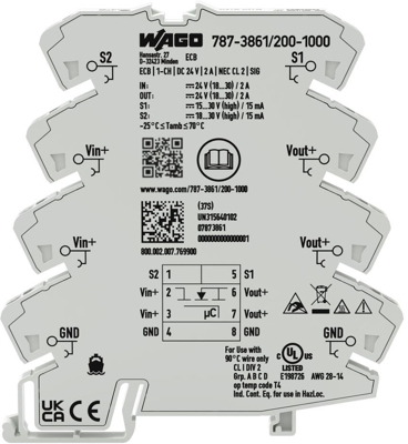 787-3861/200-1000 WAGO Device Circuit Breakers Image 4