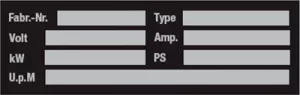 084.97-8-20X60-A/8 Schlemmer Inspection labels, plates and tapes