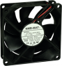 DC axial fan, 24 V, 80 x 80 x 25 mm, 66 m³/h, 34 dB, ball bearing, NMB-Minebea, 3110KL-05W-B50-P00