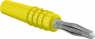 2 mm plug, solder connection, 0.5 mm², yellow, 22.2619-24