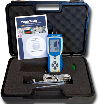 P 5150 PeakTech Anemometers, Gas and Pressure Measuring Instruments Image 3