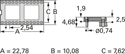 MP-ULP 18.3 STG 8U MPE-GARRY Semiconductor Sockets, Holders Image 2