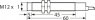 Proximity switch, built-in mounting M12, 1 Form A (N/O) + 1 Form B (N/C), 100 mA, Detection range 4 mm, 7902929