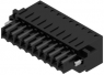 Socket header, 10 pole, pitch 3.5 mm, straight, black, 1691190000