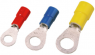 Insulated ring cable lug, 0.1-0.5 mm², 3.2 mm, M3, yellow