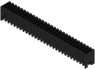Pin header, 28 pole, pitch 3.5 mm, straight, black, 1290540000