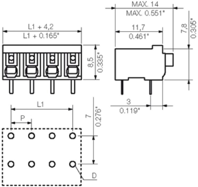 1824810000 Weidmüller PCB Terminal Blocks Image 3