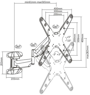 ICA-LCD-G442-BK EFB-Elektronik Trolleys, bags, cases and holders Image 2