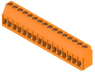 PCB terminal, 16 pole, pitch 5 mm, AWG 26-12, 20 A, clamping bracket, orange, 1001820000