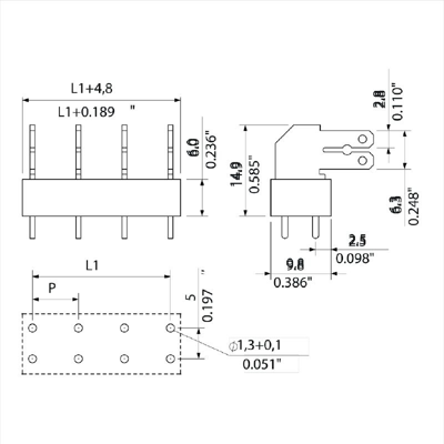 9511660000 Weidmüller PCB Terminal Blocks Image 2