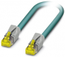 Patch cable, RJ45 plug, straight to RJ45 plug, straight, Cat 6A, S/FTP, PUR, 10 m, blue