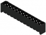 Pin header, 12 pole, pitch 5.08 mm, straight, black, 1776022001