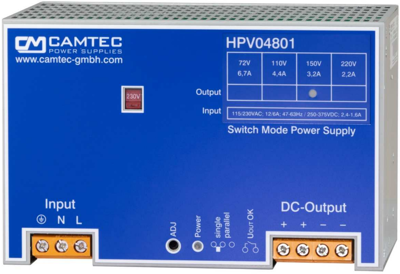 HPV04801.220 CAMTEC DIN Rail Power Supplies