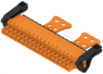 Socket header, 18 pole, pitch 3.81 mm, straight, orange, 2442950000
