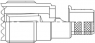 UHF socket 50 Ω, RG-8, RG-213, RG-225, Belden 7733A, Belden 8268, solder connection, straight, 182335