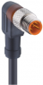 Sensor actuator cable, M8-cable plug, straight to open end, 4 pole, 2 m, PUR, black, 4 A, 108385