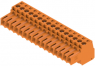 Socket header, 16 pole, pitch 3.5 mm, straight, orange, 1597500000