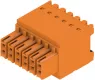 Socket header, 12 pole, pitch 3.5 mm, straight, orange, 1277320000