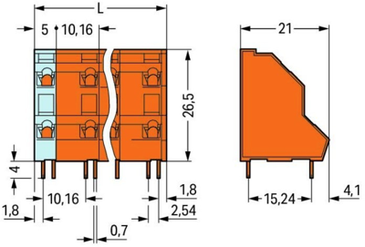 736-856 WAGO PCB Terminal Blocks Image 2