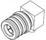 QMA plug 50 Ω, 0.085 semi-rigid, 0.086 semi-rigid, solder connection, angled, 930-104P-51A