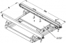 LP guide frame with base plate, for printed circuit boards 123.5 to 309.5 mm, 09990000244, 09 99 000 0244