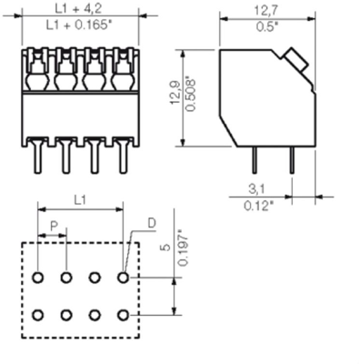 1885730000 Weidmüller PCB Terminal Blocks Image 3