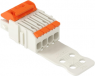 1-wire female connector, 4 pole, pitch 3.5 mm, straight, light gray, 2734-1104/328-000/334-000