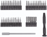 ESD Bit kit, different sizes, Phillips/slotted/hexagon/TORX/square/triangular/Tri-Wing/Pentalobe, 6-340