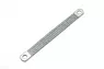 Ground strap, assembled, copper, tin-plated, 10 mm², (L) 100 mm, hole Ø M8, 5-KT010010008C