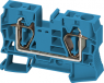 Terminal block, 2 pole, 1.5-16 mm², clamping points: 2, blue, spring balancer connection, 76 A