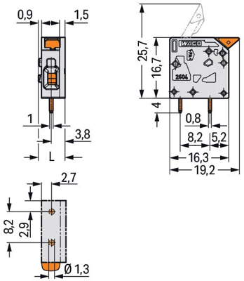 2604-1101 WAGO PCB Terminal Blocks Image 2