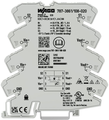 787-3861/108-020 WAGO Device Circuit Breakers Image 4