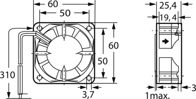 614 NGN ebm-papst Axial Fans Image 2