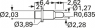 Charge and battery contact, round head, Ø 2.03 mm, travel  2.62 mm, pitch 5.08 mm, L 6.4 mm, TK0061B.J.1,27.C.255.A