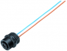 Sensor actuator cable, M12-flange socket, straight to open end, 4 pole, 0.2 m, 4 A, 76 4332 0011 00004-0200