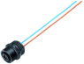 Sensor actuator cable, M12-flange socket, straight to open end, 8 pole, 0.2 m, 2 A, 76 4332 0011 00008-0200