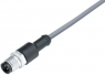 Sensor actuator cable, M12-cable plug, straight to open end, 4 pole, 2 m, PVC, gray, 4 A, 77 3429 0000 20004-0200