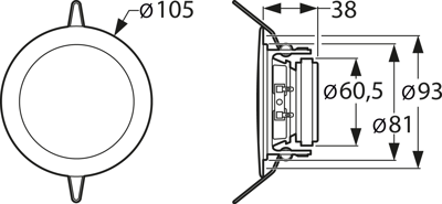 DL 8, 8 OHM VISATON Acoustic Signal Transmitters Image 2